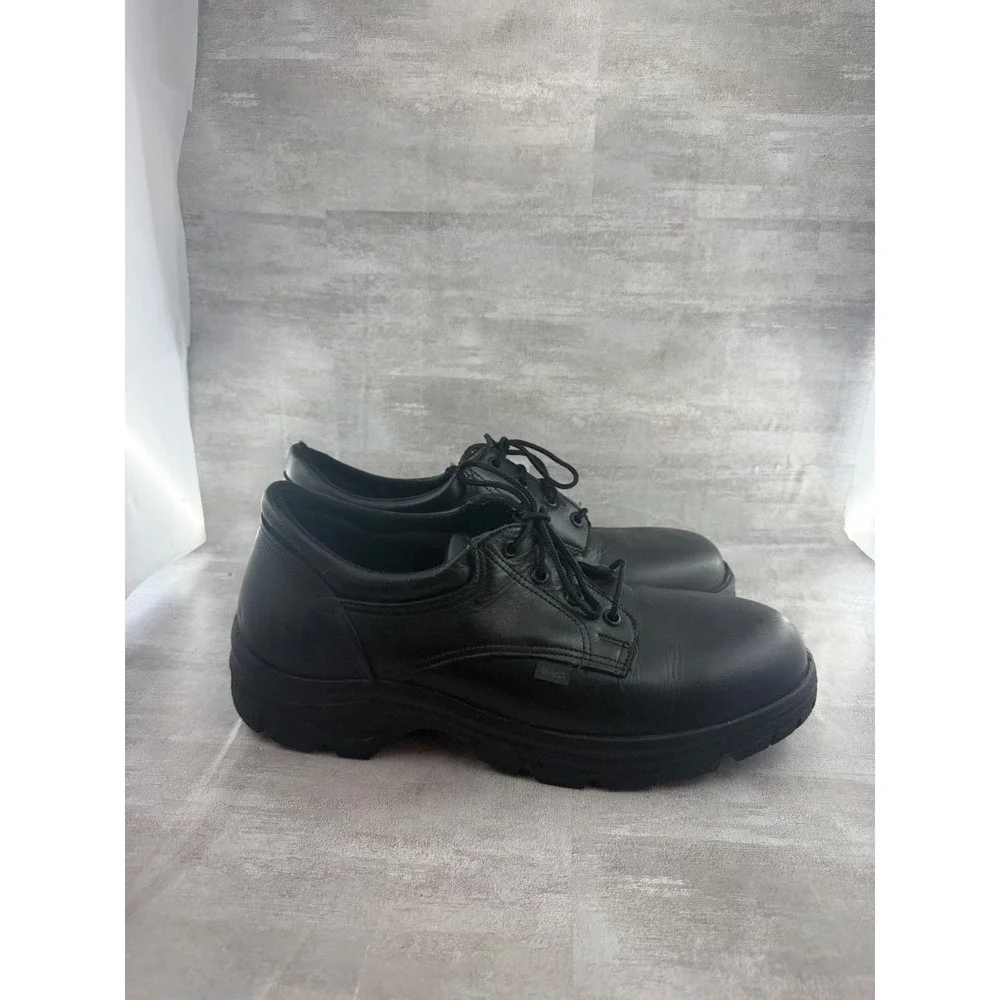 Thorogood Soft Streets Black Leather Oxford Duty Shoes 834-6905 Men Sz 12 M USA